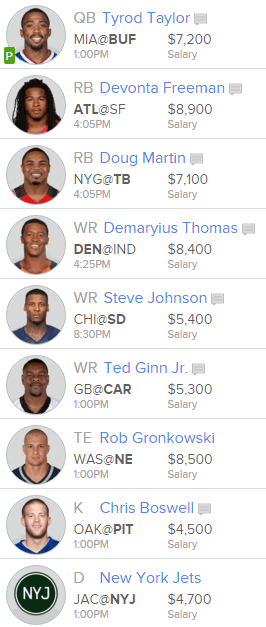 FanDuel_2015_Week_9_Head_to_Head_Lineup_2