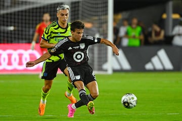 Riqui Puig (LA Galaxy) featured in the 2023 MLS All Star Game at Audi Field.